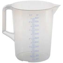 Hünersdorff Messkanne 5000 ml PP transp.D203xH257mm Griff geschl.HÜNERSDORFF