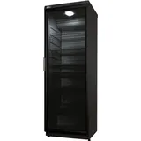 Getränkekühlschrank Umluft Glastürkühlschrank Glastüre CD350 schwarz 6 Roste Neu