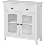SoBuy SoBuy, Kommode Flurschrank Sideboard, mit 2 Türen Küchenschrank 80cm FSB05-W