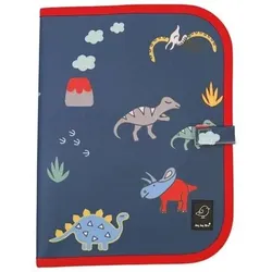 JAQ JAQ BIRD 1101026 Malmatte mit 4 Kreiden Dinosaurier