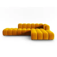 Micadoni Ecksofa Lupine, modular offen 5-Sitzer gelb