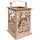 Rayher LED-Lichterkette Holz 15,3x15,3x26,5 cm Braun