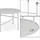 bomoe Beistelltisch Hellgrau Metall 53 x 36 cm