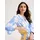 bonprix Maxikleid Blau/Weiß 44