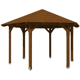 SKANHOLZ SKAN HOLZ Pavillon Colmar 3 Douglasie, lasiert in Nussbaum