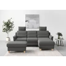 sit&more Ecksofa »Farö L-Form« inklusive Federkern, wahlweise mit Bettfunktion und Bettkasten