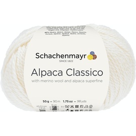 Schachenmayr since 1822 Schachenmayr Alpaca Classico, 50G wollweiß Handstrickgarne