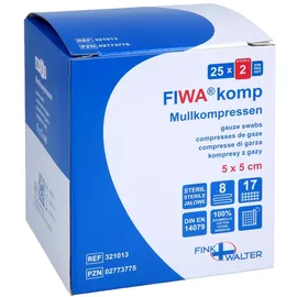 FINK & WALTER GMBH Mullkompressen 5 x 5 cm steril 50 St.