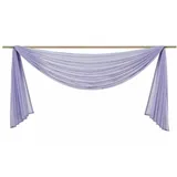 Ricemru Extra Lang Querbehang Freihanddeko Violett Vorhangschal Transparentem Voile Querbehang Gardine Schals Hochzeit Bogen Dekoration Wohnzimmer Schlafzimmer,140x300cm