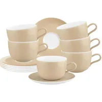 SELTMANN WEIDEN Liberty Pure Colors Milchkaffeetasse 0,38 l Beige 6 St.