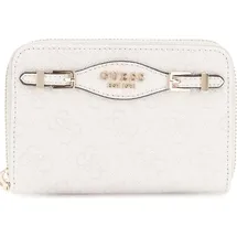 GUESS Katya SLG Medium Zip Around Wallet Portemonnaie weiß