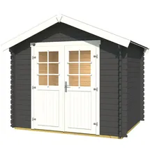 Weka Gartenhaus 209 2,5 x 2,5 m graphitgrau