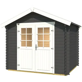 Weka Gartenhaus 209 2,5 x 2,5 m graphitgrau