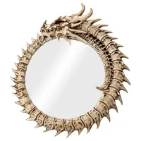 Figuren Shop GmbH Wandspiegel - Drachen-Skelett Ouroboros - Deko