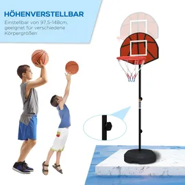 sportnow Basketballständer Magnet-Dartscheibe Basketballkorb mit Ständer