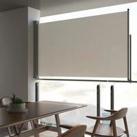 vidaXL Ausziehbare Seitenmarkise 140 x 300 cm creme