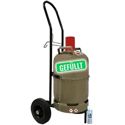Transportwagen für Propan-Gasflaschen  und Abflammgeräte inkl. 11 kg Gasflasche ...