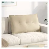 vidaXL Rückenkissen 80 x 50 cm Creme