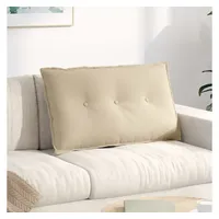 vidaXL Rückenkissen 80 x 50 cm Creme 1-tlg.
