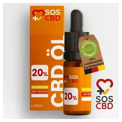 SOS CBD®-ÖL 30% 10ml : 300 CBD-Tropfen mit 30% SOS CBD Hanf 1 ml