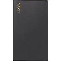 rido/idé Taschenkalender Mod. TM 15 '26 | A6, Kunststoff, schwarz,
