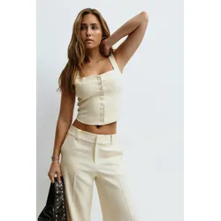 Gina Tricot - Corset vest - korsett-oberteile - Weiß - 38 - Dame - Weiß - 38