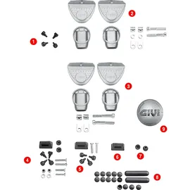 GIVI Abdeckungen Set Z128 Schutzhülle für Motorrad