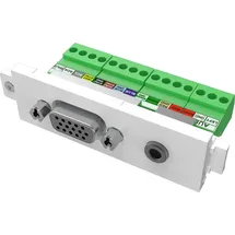 Vision VGA + 3,5 mm Modul Weiß