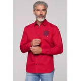 Camp David Langarmhemd rot 4XL