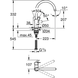 Grohe Start Loop chrom 31374001