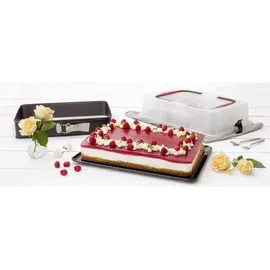 Zenker Springform "Deluxe" in Schwarz - (L)43 x (B)29,5 cm antihaftbeschichtet, Backen, Backformen, Springformen