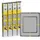 EasyMaxx Teleskop-Insektenschutzgitter mit integriertem Netz 4er-Set