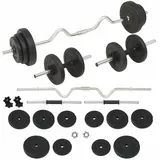 Langhantel- und Kurzhantelset 30 kg, XIAOGUANG Hanteln Set, Kurzhanteln, Dumbbells, Hantelset, Kraftraining, Strength Training Equipment, Gewichte Set