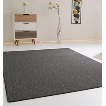 Steffensmeier Schlingenteppich Meddon, Esszimmer, Flur, für Haustiere geeignet in Anthrazit, GUT Siegel Zertifiziert, Größe: 140x200 cm