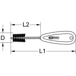 Kupferrohr-Innenbürste, 22mm