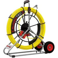 Runpotec Glasfaserstab Band-L.120m Biege-R.620mm Kabel-D.9mm RUNPOTEC