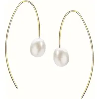 Firetti Paar Ohrhaken »Schmuck Geschenk Gold 333 Ohrschmuck Ohrringe Perlen«, Made in Germany - mit Süßwasserzuchtperle