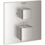 GROHE Grohtherm Cube Thermostat-Wannenbatterie mit 2-Wege-Umstellung für Rapido SmartBox, 24155DC0