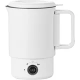 0,7L Tragbarer Wasserkocher mit Doppel-Stufen-Leistung (300W/600W), Mechan. Schalter & Sicherheits-Abschaltung, BPA-freier Edelstahl für Reise/Camping/Büro – Kompakt & Leicht