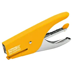 Rapid Heftzange S51Soft Grip Metall 12 Blatt gelb