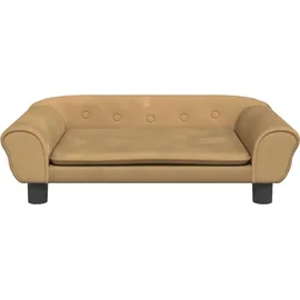 vidaXL Kindersofa vidaXL 70 x 45 x 26 cm Samt braun