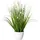Creativ green Kunstgras CREATIV GREEN "Blüten-Gras-Mix", weiß, H:46cm Ø:15cm, Kunststoff, Kunstpflanzen, in weißer Kunststoffschale