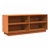 VidaXL Schuhschrank Wachsbraun 110x34x45 cm Massivholz Kiefer