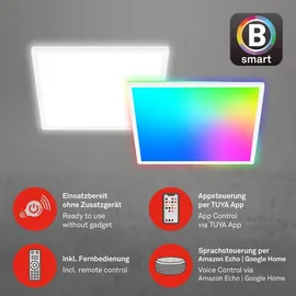 Briloner LED Deckenleuchte Smart RGB Bluetooth WiFi Fernbedienung Alexa weiß - Weiß