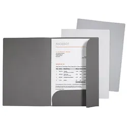 3 VELOFLEX Angebotsmappe Grey Elegance DIN A4 farbsortiert