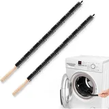 Stück schwarze Heizkörperbürsten mit Borsten, zur Reinigung von Kühlschränken und Waschmaschinen, Länge ca. 75 cm