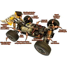 DF-Models RC-Buggy Z06 Evolution V2 1:14 RTR schwarz