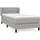 vidaXL Boxspringbett 100 x 200 cm Hellgrau