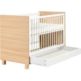 Beliani Babybett mit Schublade Gunnar 60 x 120 cm