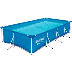 Bestway - Steel Pro - Schwimmbecken - 400x211x81 cm - Rechteckig BLAU|WEISS No Size